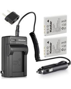 Kastar Battery 2-Pack and AC Travel Charger with Car Adapter for Nik EN-EL8 ENEL8 and Nik Coolpix S7c S1 S2 S3 S5 S6 S8 S9 Coolpix S50 S50c Coolpix S51 S51c S52 S52c Cool-Station MV-11 MV-12